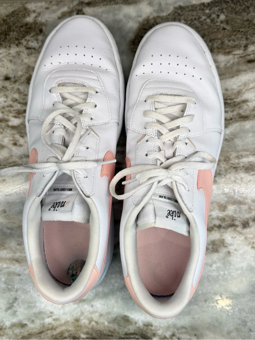 Nike white leather